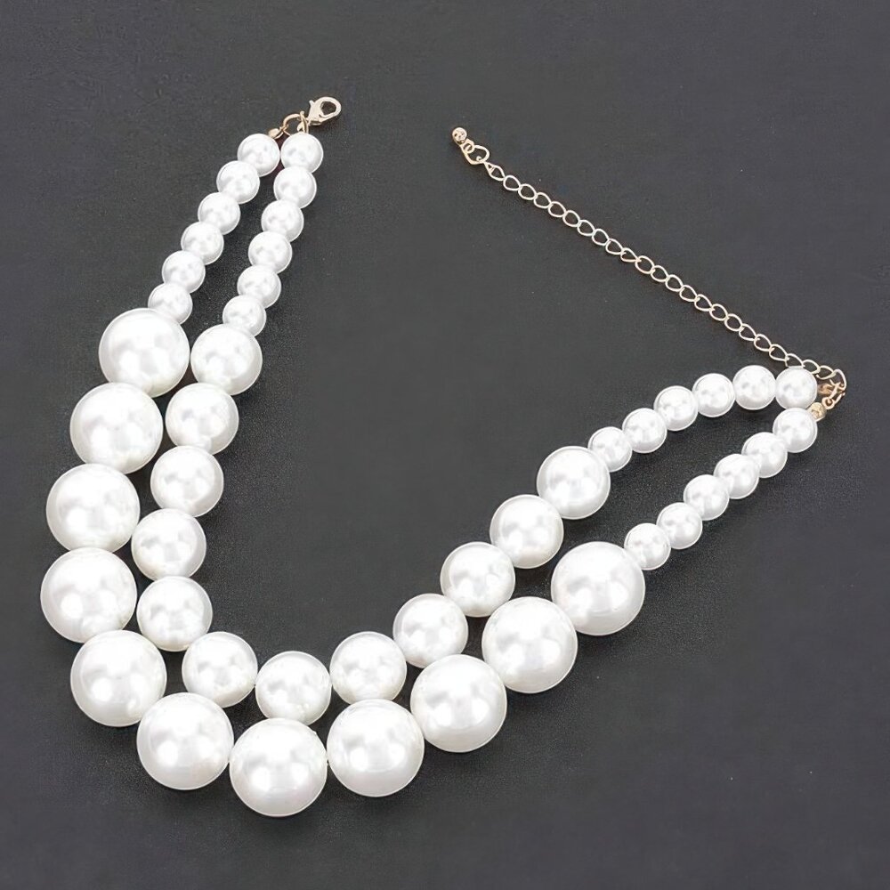 Faux Pearl Multi Necklace - Picture 3 of 3
